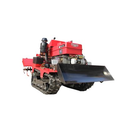 China Remote Control Machinery Repair Shops Mini Crawler Tractor Field Cultivator for sale