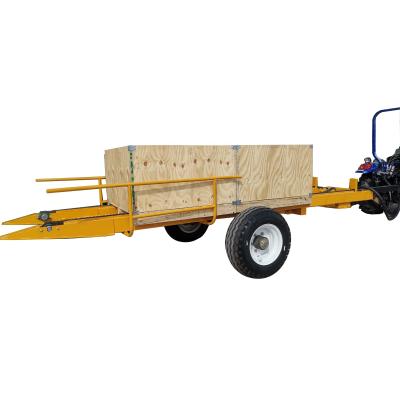 China Farm / orchard trailer factory price can be available orchard bin loader lift transport lowed trailer truck for sale