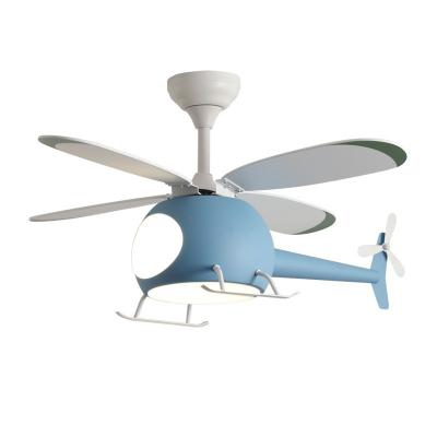 China Modern aircraft fan chandelier children's room ceiling fan lamp modern minimalist living room bedroom for sale