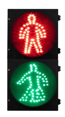 China Pedestrian Arrow Traffic Light Black Housing For Trafficlight for sale