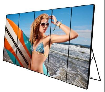 China Indoor Digital Display Mirror Video Standing Advertising Poster Led Screen for sale