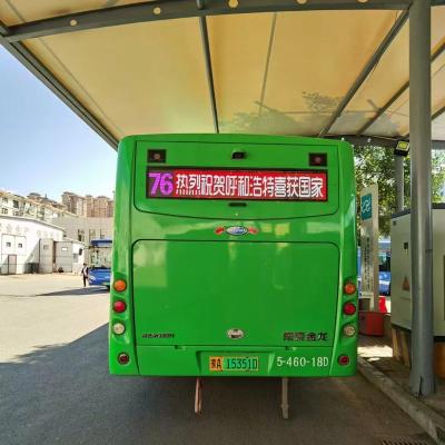 China Indoor Bus LED Electronic Screen Bus LED Vehicle Display Rear Window LED Advertising Screen Bus Led Display Screen for sale