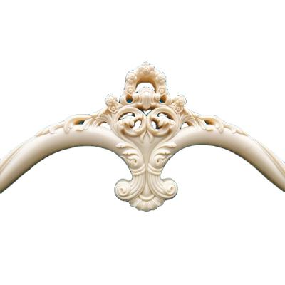 China EUROPEAN made in china high quality western style carved white bed accessories fashion master design for sale