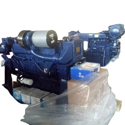 China In stock weichai WD12C375-21 marine diesel engine with WD12C375-21 gearbox for sale