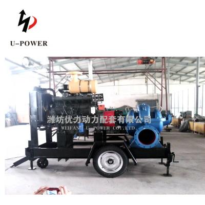 China Diesel Driven Sewage Transport and Flood Control Pumps, Flow 10-10000 Cubic Meter Agricultural Irrigation Pump Centrifugal Pump for sale