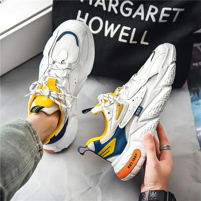 China Anti-slip Hot Sale Leisure Men's Fashion Sneakers Top Quality Sports Height Increasing Basketball Sneakers Shoes for sale