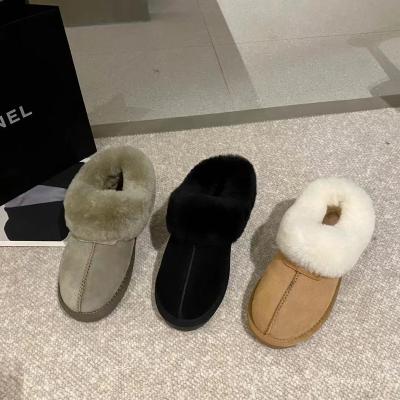 China Rubber Women's fur one snow boots 2023 winter new velvet thickened warm fur cotton shoes for sale