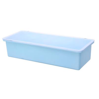 China Sustainable Drainage And Dustproof Organizer Cover Plastic Chopsticks Box Kitchen Storage Supplies for sale