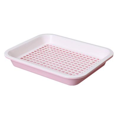 China Drain Tray Plastic Double Layer Fruit Tray Water Cup Tea Cup Viable Rectangular Tray for sale