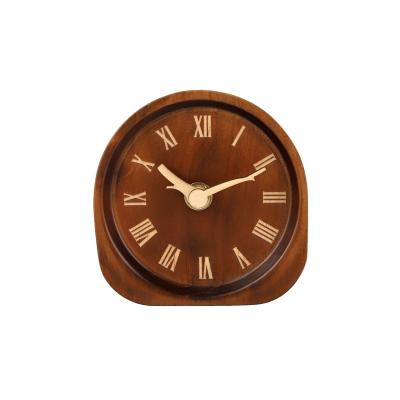 China Cheap high quality natural wood high quality digital round digital round sale price office wooden clock for sale