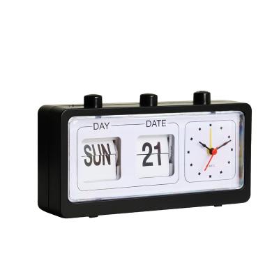 China New Paging Digital Alarm Clock Personality Contemporary Creative Automatic Clock Paging Digital Pendulum for sale