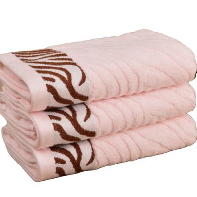 China Factory Price QUICK DRY Luxury Satin Dobby Towel Made From Bamboo Cotton With Soft Touching Absorbent for sale