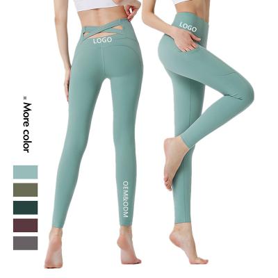 China Xsunwing OEM Solid Color Women's Yoga Tayt Yoga Breathable Polainas Mujer Sweatpants Workout Yoga Gaiters Elastique Athleisure Deporte for sale