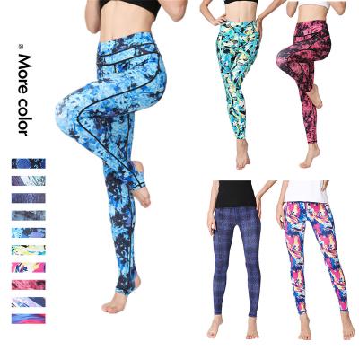 China Xsunwing Hot Selling Custom Women's Private Label Tights Leggings Net-a-Porter Breathable Compression Workout Printed Yoga Pants Gaiters for sale