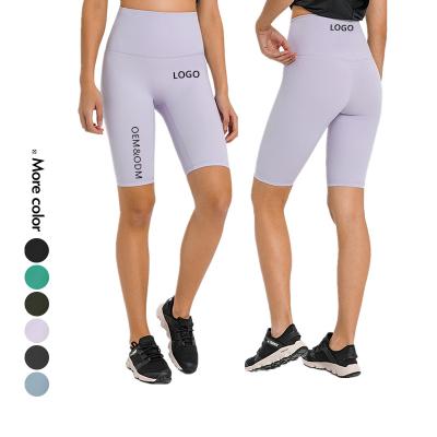 China Xsunwing OEM/ODM Breathable Women's Void Biker Shorts Sweet Crac Short Gaiters! crack! Yoga Seamless Sport Gym Workout Butt Lift For Women for sale