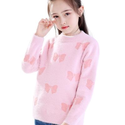 China Anti-wrinkle hangers christmas sweater pink color 10293 for kids clothes kids christmas apparel for sale