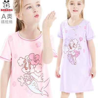 China Cute girl's one-piece sleepwear children's sleepwear cartoon children's clothing wholesale QUICK-DRY sleepwear for sale