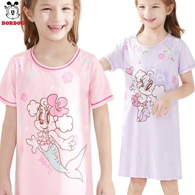 China BOBDOG Children's Sleep Dress Cartoon 5007 Children's Nightgown Clothing Kids Pajamas Washable for sale