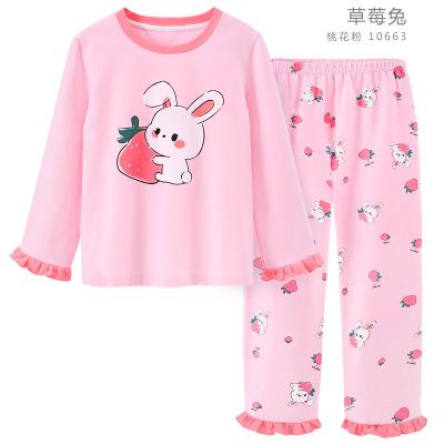 China Manufacturer Direct Selling Girls Pajamas Kids Christmas QUICK DRY Pajamas Knit Fabric Pajamas Set for sale