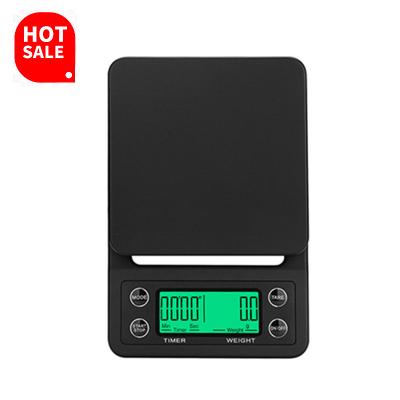 China Car Hand Brewed Coffee Scales Kitchen Multifunctional Home Food High Timing Grade Electronic Weighing Baking Scale 0.1g for sale