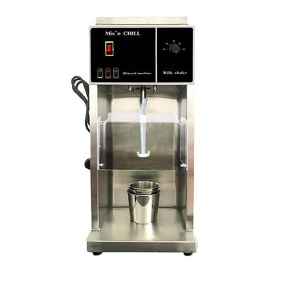 China Snack Factory Blizzard Machine Wheat Swirl Pour Cup Without Watering Ice Cream Mixer for sale