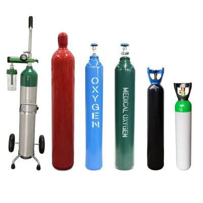 China Peru Hot Sale Medical Oxygen Steel Gas Cylinder 47L 10L 5L 68L 50L for sale