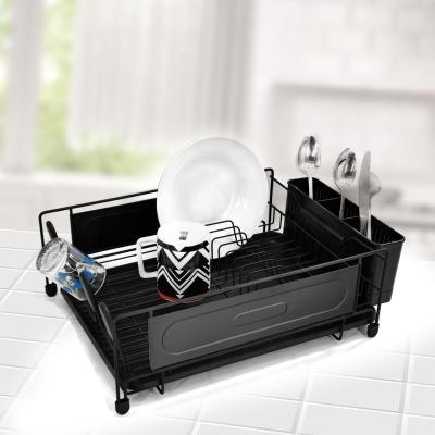 China Viable For Kitchen Organization Drying Sturdy Large Anti Rust Spacious Easy To Assemble Utensil Rack Dish Drying Rack for sale