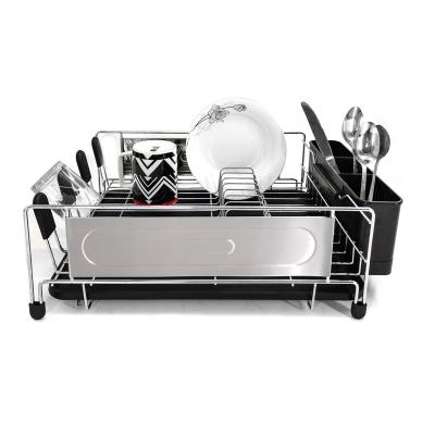 China Sink Sustainable Dish Rack Drying Rack Dish Drying Rack And Dish Rack Set For Kitchen Countertop Easy Assemble Large Capacity Dish Drying for sale