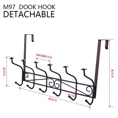 China Viable Over The Door Coat Stretch Over The Door Hook Holder Metal Over The Door Organizer For Hanging Clothes Coat Towel for sale