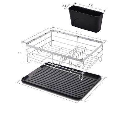 China 1 Fashion Sustainable Hot Selling Stainless Steel Kitchen Accessories Drying Rack For Dishes for sale