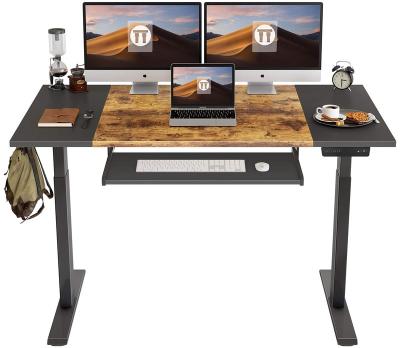 Chine Home Office Height Adjustable Electric Computer Desk With Keyboard Tray à vendre