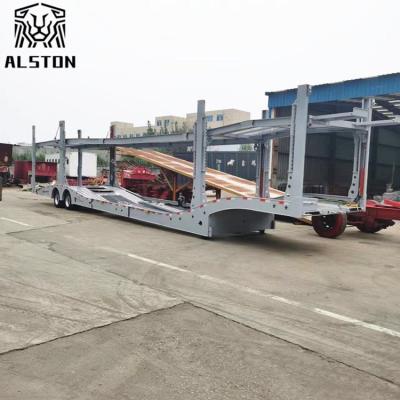 中国 2 Axles 8 Units Car Hauler Trailer With European Style 販売のため