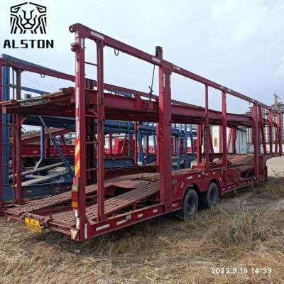 中国 6-Position Vehicle Transporter with BPW Axles, Used Car Carrier Trailer For Sale 販売のため