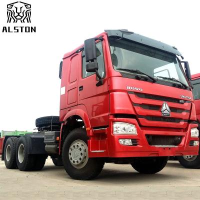 China Los camiones usados 375HP 10 del tractor de Sinotruck Howo cansan la nueva pintura en venta