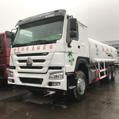 China 336HP Sinotruck Howo 20m3 Used Water Tank Truck for sale