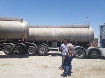 China del combustible 42m3 del petrolero remolque semi, 3 Axle Stainless Steel Tanker Trailers en venta