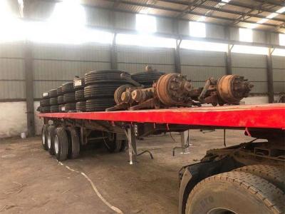 China CIMC 3 Axles Used Flatbed Semi Trailer for sale