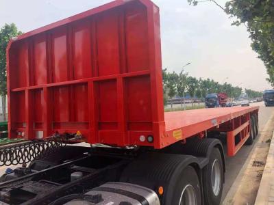 Cina Il trasporto in container ha utilizzato il rimorchio a base piatta dei semi, 20 rimorchio a base piatta dei semi da 40 piedi in vendita