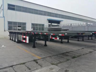 Cina 80 tonnellate 40ft 4 usati 45ft Axle Flatbed Semi Trailer in vendita