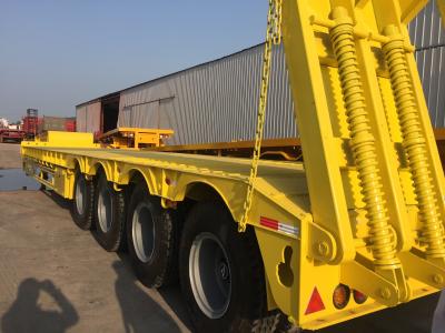 China 60T 100T 4 Axle Gooseneck Lowboy Trailer en venta