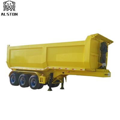 Cina Trasporto tri Axle End Dump Trailer della sabbia 40 tonnellate 50 tonnellate in vendita