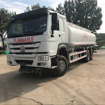 China Sinotruk Howo 20000L Diesel Fuel Tanker Truck , 6000 Gallon Tanker Truck for sale