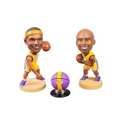 China Hot Selling Europe Custom 3D Basketball Star Handmade Resin Flip Main Dolls For NBA Fans for sale