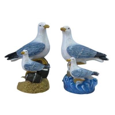 China Hot Selling Nautical Statue Of Europe Custom Crafts Resin Seabird For Garden Decoration for sale