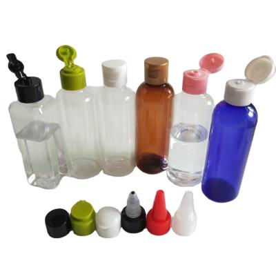 China BEAUTY PACKAGING 60ml Clear Bottle Empty Plastic PET With Flip Cap for sale