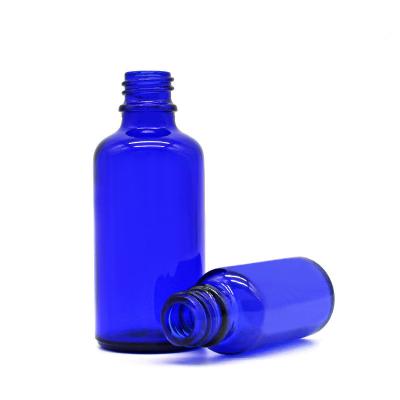 China High Quality Personal Care 30ml Blue Color Glass Dropper Bottles Boston Dropper Bottle for sale