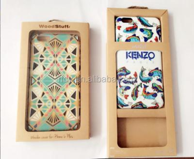 China Recycled materials cell phone case packaging box.iphone 6 plus case package.suitable for iphone/sumsung. for sale