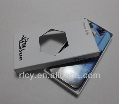 China Recycled Materials Paper Cardboard Packaging Box For iphone5 Case for sale