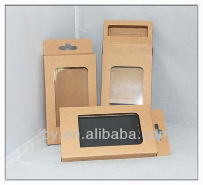 China Recyclable empty box for all phone case packaging. Mobile phone case paper packing box. Kraft paper box with your logo and design. for sale