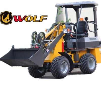 China Payload 550kg Wheel Loader Mini Wheel Loader Popular Hotels Europe Wolf 750 Mini Skid Steer for sale